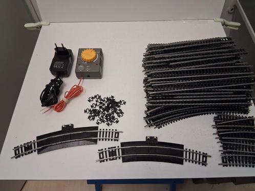 Groot kavel rails en meer van Mehano bijna nieuwstaat, Hobby en Vrije tijd, Modeltreinen | H0, Zo goed als nieuw, Rails, Gelijkstroom