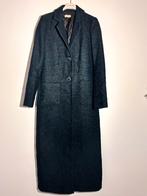 Lange Scee Coat donker zwart/petrol mt M, Kleding | Dames, Ophalen of Verzenden, Zo goed als nieuw, Zwart