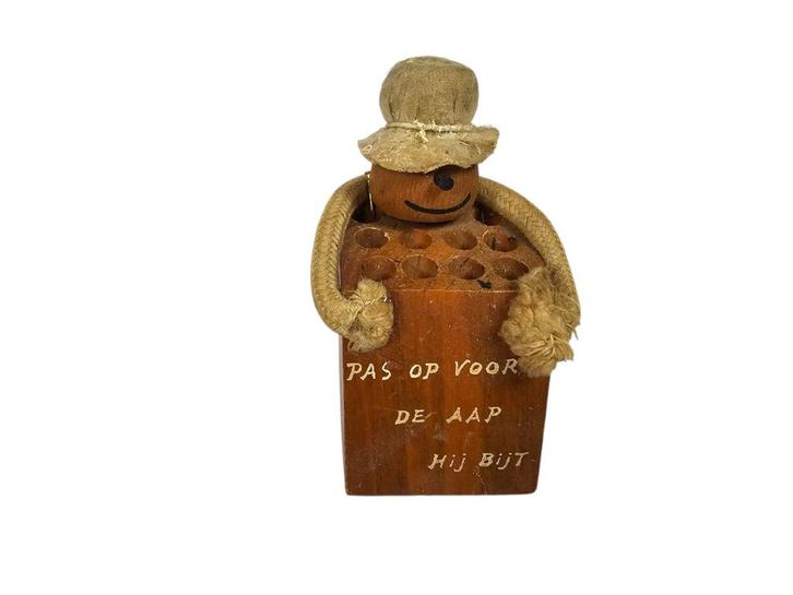 pennenbakje vintage - 'Pas op voor de Aap Hij bijt, Diversen, Bureau-accessoires, Gebruikt, Ophalen of Verzenden