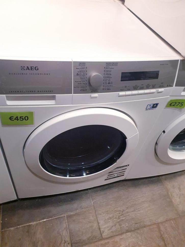 was-droogcombi AEG 8kg Protex INC GARANTIE, Witgoed en Apparatuur, Was-droogcombinaties, Zo goed als nieuw, 6 tot 8 kg, 85 tot 90 cm