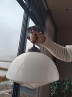 Vintage Melkglas Lamp, Huis en Inrichting, Lampen | Hanglampen, Ophalen, Gebruikt, Vintage, Glas