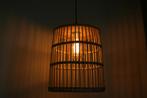 Prachtige bamboe hanglamp, Ophalen of Verzenden, Nieuw, Hout, Minder dan 50 cm