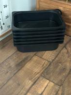 2 x zwart ikea trofast bakken small, Kunststof, Minder dan 30 cm, Rond, Ophalen of Verzenden