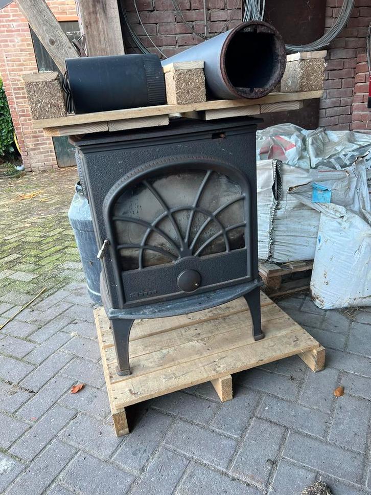 Dovre Houtkachel Speksteen - Gebruikt, Huis en Inrichting, Kachels, Gebruikt, Vrijstaand, Houtkachel, Hout, Ophalen