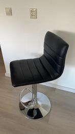 Verstelbare stoel! Zwart imitatieleer., Huis en Inrichting, Barkrukken, 60 tot 90 cm, Zo goed als nieuw, Ophalen, 1 kruk