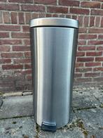 Brabantia Newicon Vuilnisbak 30 ltr (Matt steel), Ophalen, Gebruikt, Met pedaal, 50 tot 75 cm
