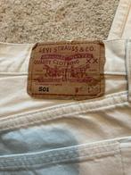 Witte Levi's 501 Jeans W33 L30, Ophalen of Verzenden, Zo goed als nieuw, Wit