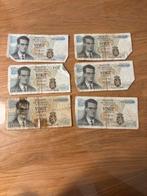 6x 20 belgische Franken, Ophalen of Verzenden, Buitenland, Munten