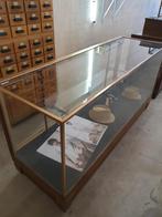 antieke Engelse messing toonbank vitrine winkelkast, Ophalen