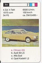 Kw3903 autokaartje 2a citroen gs, Ophalen of Verzenden, Zo goed als nieuw, Auto's
