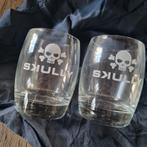 Nieuwe set Skully Gin glazen, Nieuw, Ophalen of Verzenden, Borrel- of Shotglas