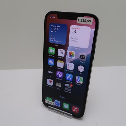 iPhone 12 64GB Black | in Prima Staat, Telecommunicatie, Mobiele telefoons | Apple iPhone, Zo goed als nieuw