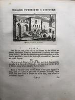 244 / Abcoude het Slot van Binnen Kopergravure 1732, Antiek en Kunst, Kunst | Etsen en Gravures, Ophalen of Verzenden