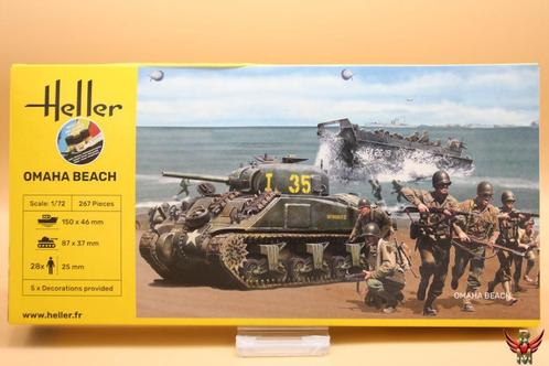 ROWASP | Heller 1/72 Omaha Beach, Hobby en Vrije tijd, Modelbouw | Auto's en Voertuigen, Nieuw, Tank, 1:50 of kleiner, Heller