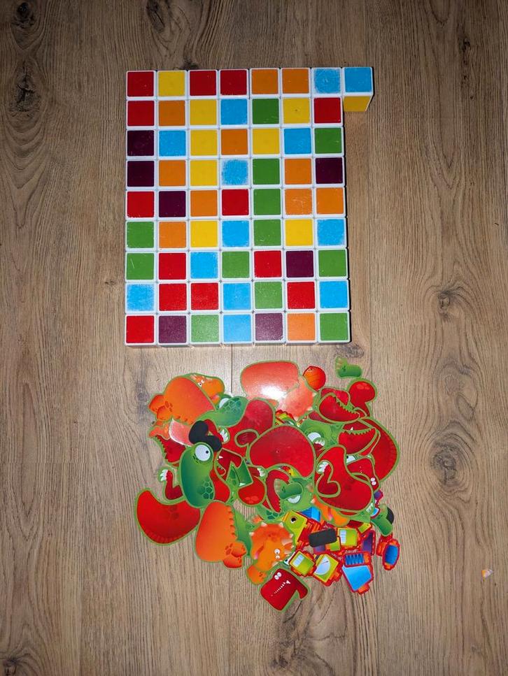 Geomag Magicubes Robots & Dino's (215 delig), Kinderen en Baby's, Speelgoed | Overig, Gebruikt, Jongen of Meisje, Ophalen of Verzenden