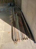 Hardhouten palen, Tuin en Terras, Palen, Balken en Planken, Ophalen, Gebruikt, 250 cm of meer, Palen