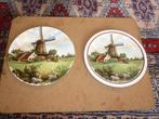 2 Peachtige Royal Hollandse wandborden in zeer goede staat, Antiek en Kunst, Antiek | Wandborden en Tegels, Ophalen of Verzenden