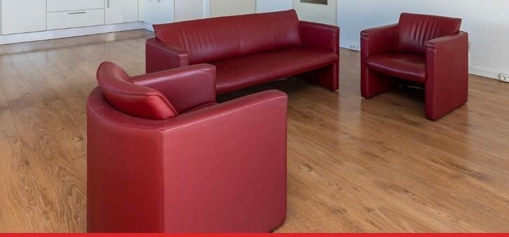 zithoek, Huis en Inrichting, Banken | Complete zithoeken, Gebruikt, Leer, Ophalen