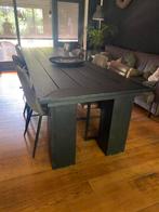 Steiger houten eettafel, 200 cm of meer, Zo goed als nieuw, Vijf personen of meer, Rechthoekig