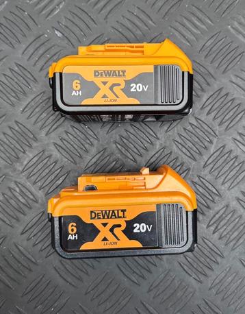 DeWalt 6.0 ah 20v accu 2 stuks beschikbaar voor biedingen
