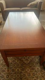 Vintage Kersenhouten Salontafel met Lade, Gebruikt, 100 tot 150 cm, Kersenhout, Minder dan 50 cm