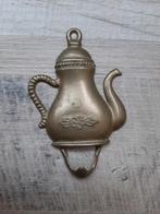 Oud haakje kan theepot kapstokhaakje handdoekhaakje, Antiek en Kunst, Antiek | Koper en Brons, Ophalen of Verzenden