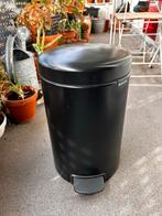 Brabantia Pedaalemmer - Zwart, Huis en Inrichting, Woonaccessoires | Prullenbakken, Ophalen, Gebruikt, Met pedaal, Metaal