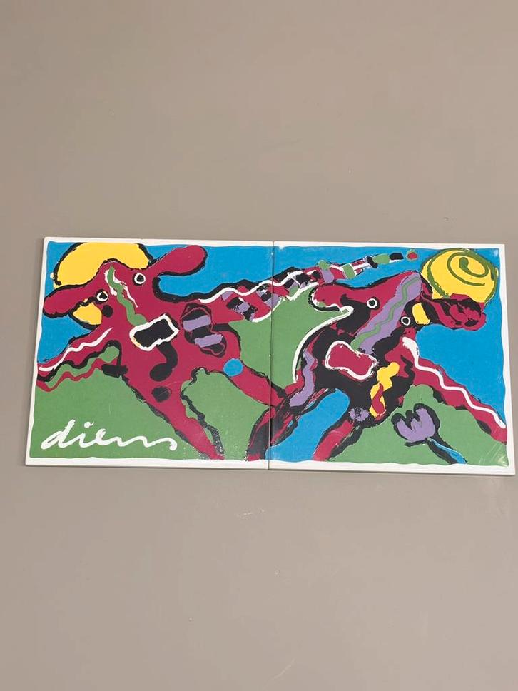 Peter Diem – Vliegende Koeien | Schoonhoven keramiek, Antiek en Kunst, Kunst | Litho's en Zeefdrukken, Ophalen of Verzenden