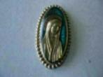 Oude Blauwe emaille medaille met Maria., Overige materialen, Buitenland, Verzenden