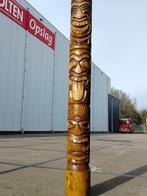 Tiki totempaal 3 face van 170cm hoog, Antiek en Kunst, Ophalen