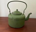 Vintage groene emaille waterketel, Antiek en Kunst, Antiek | Emaille, Ophalen of Verzenden