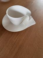 Villeroy en Boch Flow ontbijtmokken en schotel, Ophalen of Verzenden, Zo goed als nieuw, Overige stijlen, Kop(pen) en/of Schotel(s)