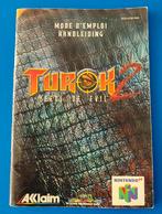 Turok 2: Seeds of Evil - Nintendo 64 Handleiding, Ophalen of Verzenden, Gebruikt, Zonder controller