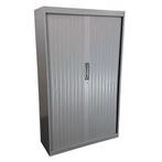 Roldeurkast Zilvergrijs H200 x B120 x D45, Huis en Inrichting, Kasten | Roldeurkasten en Archiefkasten, Gebruikt, 100 tot 150 cm