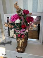 Nijlpaard vaas met bloemen, Ophalen, Zo goed als nieuw