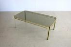 vintage salontafel | tafel | hollywood regency | Zweden, Ophalen of Verzenden, Gebruikt, Glas