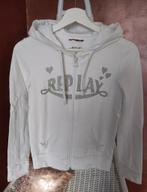 Replay - Hoodie vest wit - mt xs, Verzenden, Wit, Replay, Maat 34 (XS) of kleiner