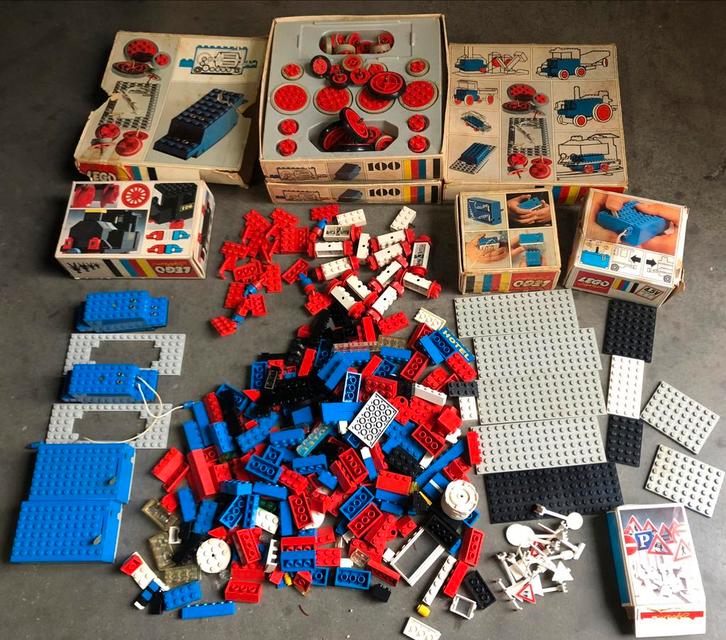 Vintage lego trein spoorset, Kinderen en Baby's, Speelgoed | Duplo en Lego, Gebruikt, Lego, Complete set, Ophalen of Verzenden