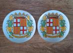paar Barcelona borden Guillan Porcelanas Spain Spanje 26,5cm, Huis en Inrichting, Keuken | Servies, Ophalen of Verzenden, Zo goed als nieuw