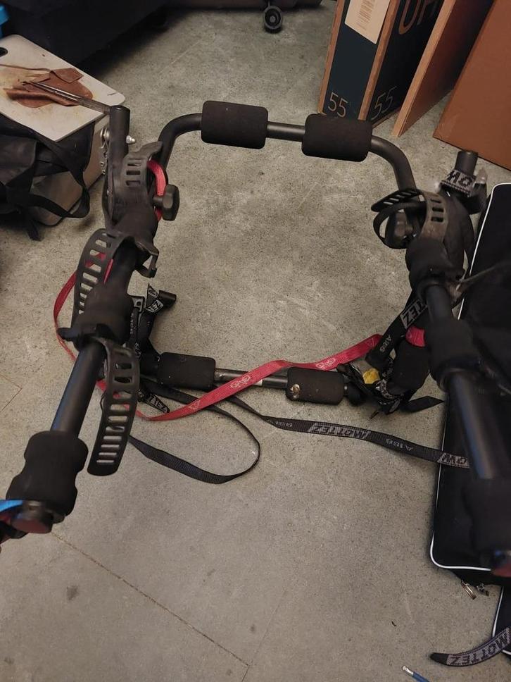 Fietsendrager achterklep Mottez 3 fietsen, Auto diversen, Fietsendragers, Gebruikt, Achterklepdrager, 3 fietsen of meer, Ophalen