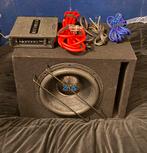 Subwoofer met versterker - Krachtig geluid!, Auto diversen, Autospeakers, Ophalen, Gebruikt