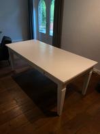 Witte Houten Eettafel - Rechthoekig, Huis en Inrichting, Tafels | Eettafels, Gebruikt, 100 tot 150 cm, Eikenhout, 200 cm of meer