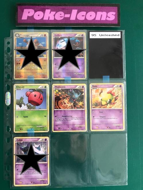 2010 Unleashed (95 set), Hobby en Vrije tijd, Verzamelkaartspellen | Pokémon, Zo goed als nieuw, Meerdere kaarten, Ophalen of Verzenden