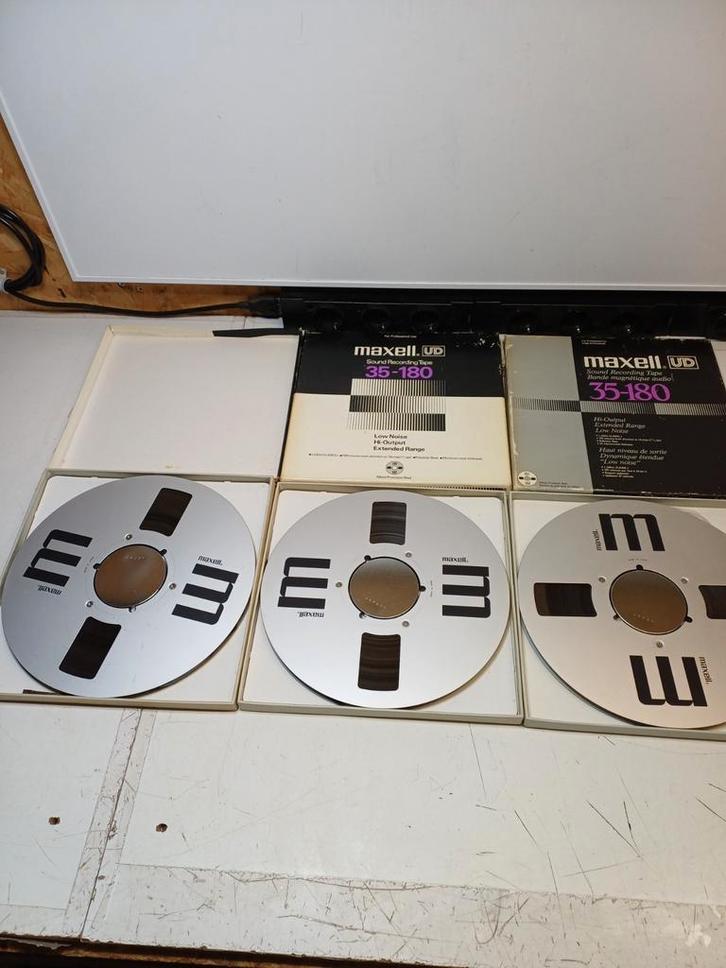 Maxell UD 35-180 Metal Reels (3 stuks), Audio, Tv en Foto, Bandrecorders, Onderdeel, Ophalen of Verzenden