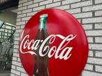 Grote Coca Cola reclame button, Reclamebord, Gebruikt, Ophalen of Verzenden