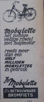 knipsel  MOBYLETTE    1953, Ophalen of Verzenden, 1940 tot 1960, Nederland, Knipsel(s)