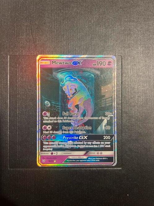 Mewtwo GX - Shining Legends 78 - Pokémon kaart, Hobby en Vrije tijd, Verzamelkaartspellen | Pokémon, Zo goed als nieuw, Losse kaart