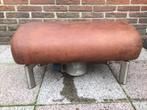 Vintage Gymzaal Onderdeel bankje van gemaakt RVS poten, Ophalen of Verzenden, Rechthoekig, 125 cm of meer