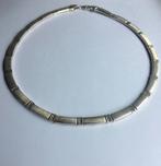 Zilveren designer Collier gestempeld 925, Met strass, Ophalen of Verzenden, Zo goed als nieuw, Zilver