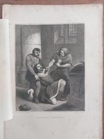 14 / Grimoald vermoord in het jaar 714  - Staalgravure 1841, Ophalen of Verzenden